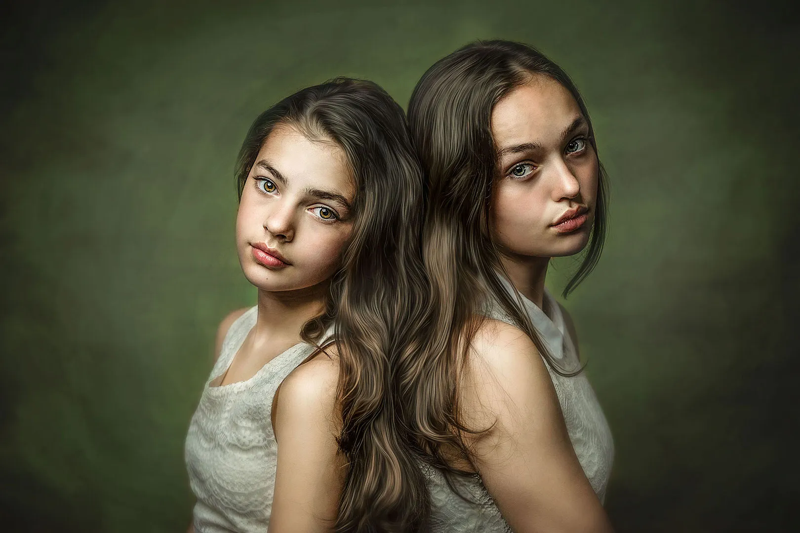 Fine art portrait — sisters portrait